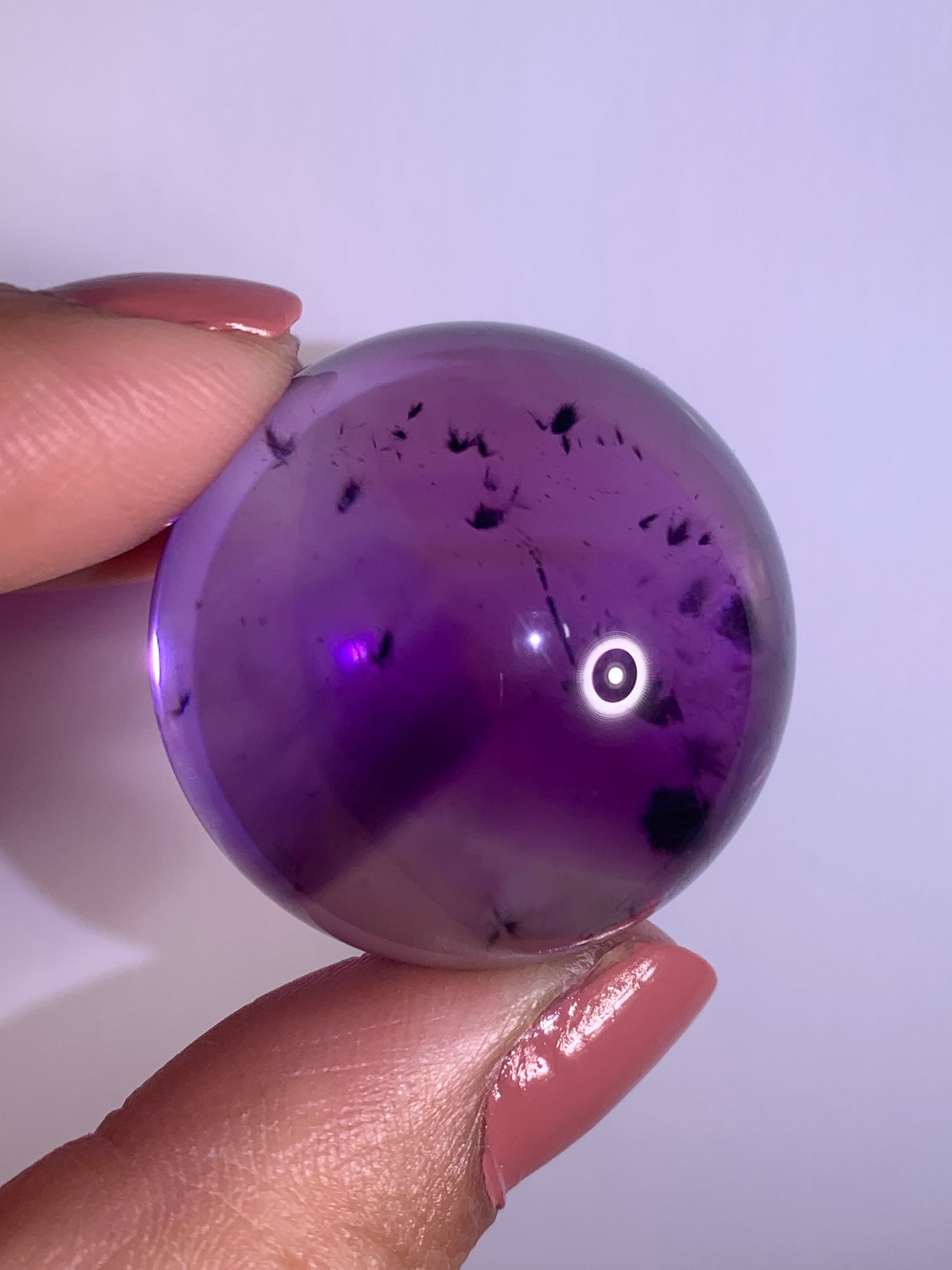 High-Quality Ametrine with Phantom & Hollandite Quartz Sphere from Brazil