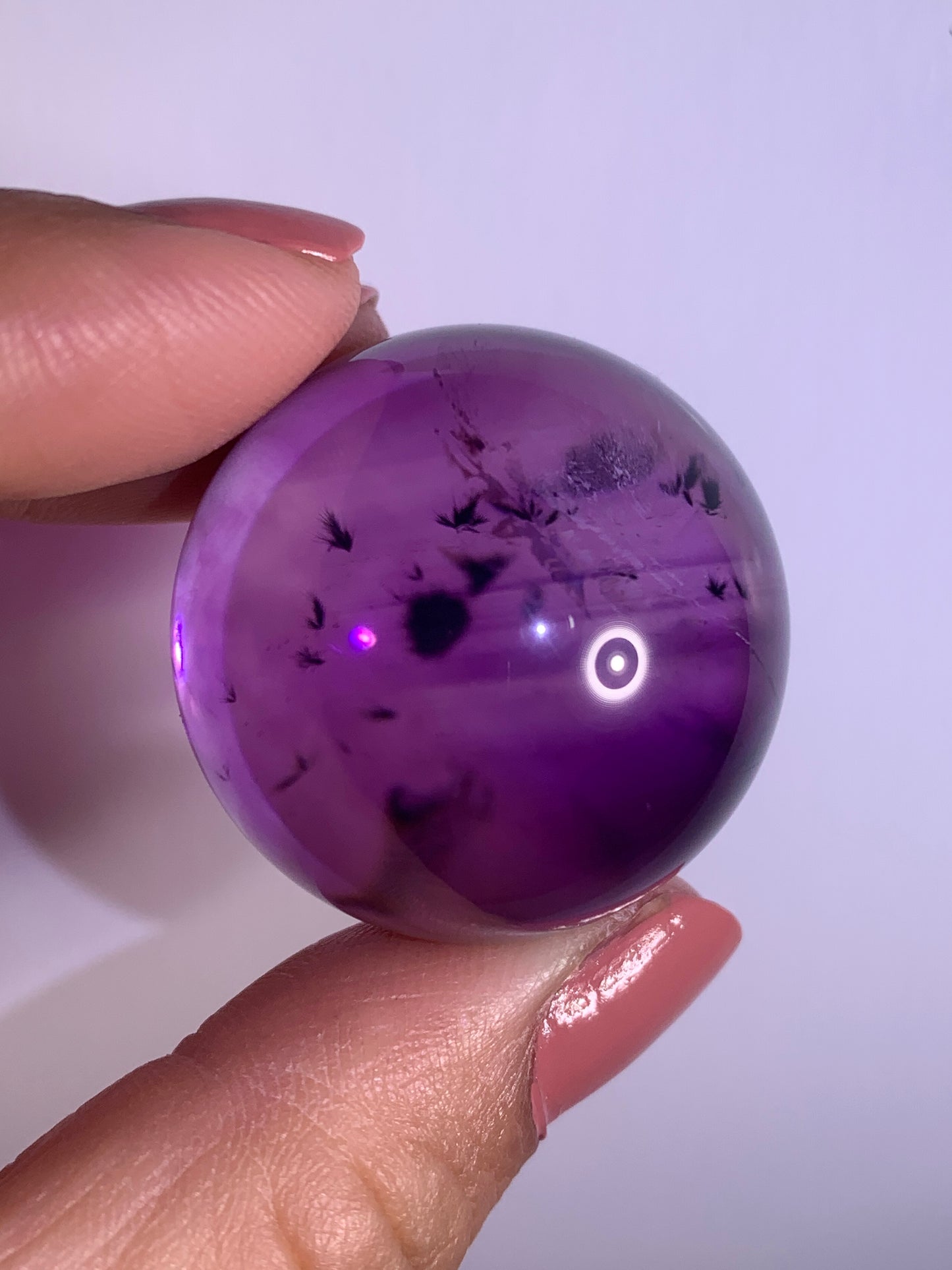 High-Quality Ametrine with Phantom & Hollandite Quartz Sphere from Brazil