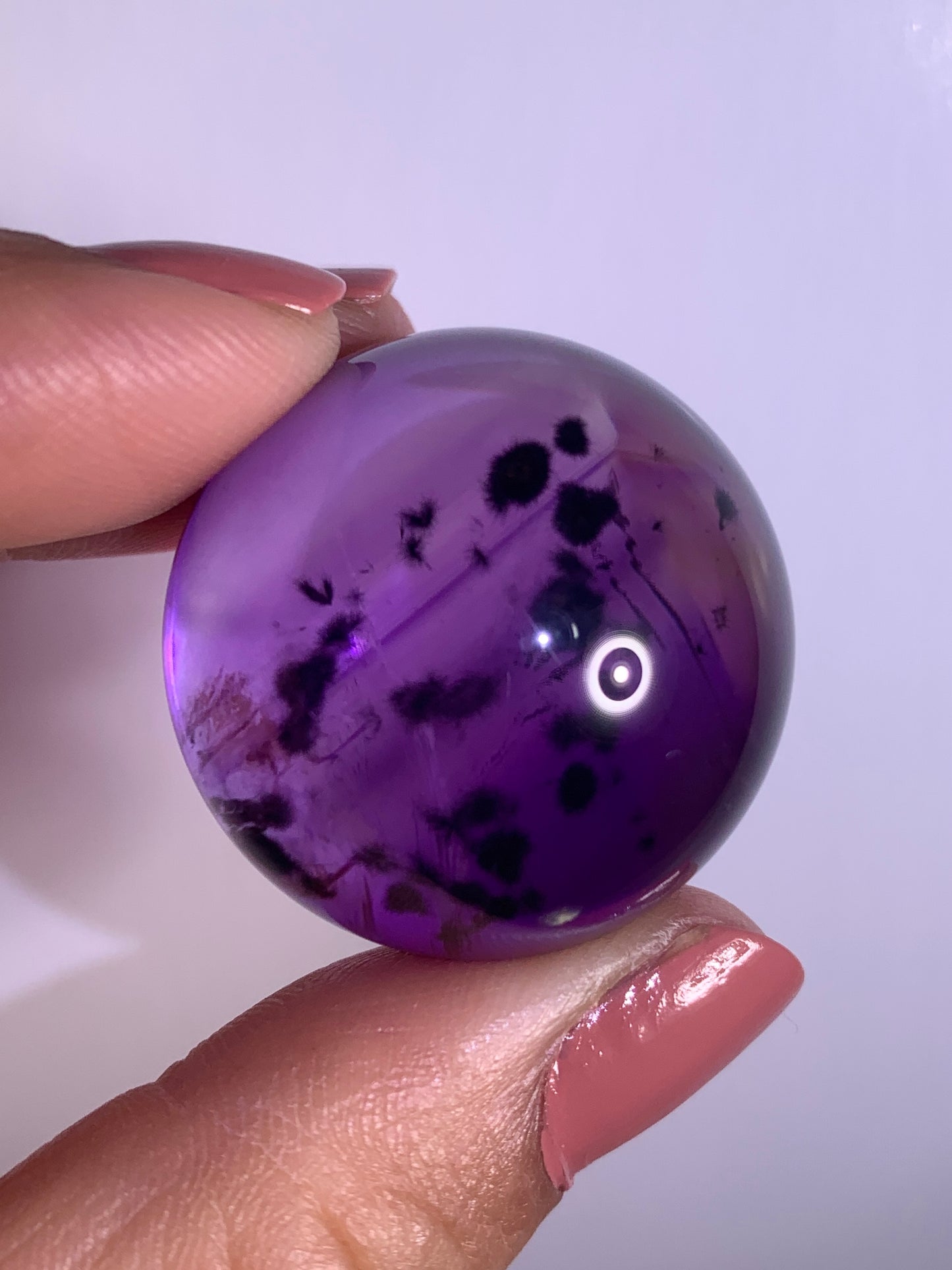 High-Quality Ametrine with Phantom & Hollandite Quartz Sphere from Brazil
