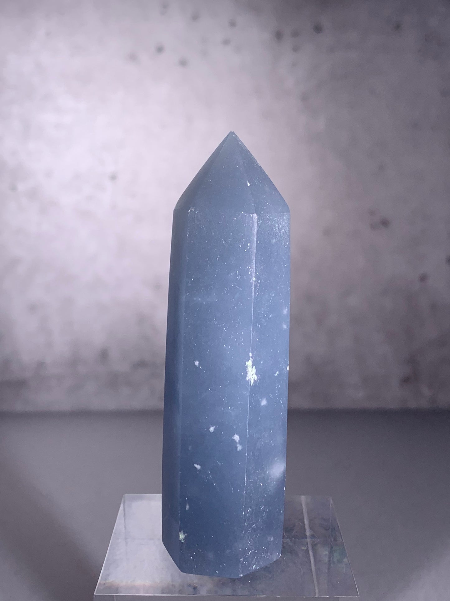 Snowflake Angelite Tower