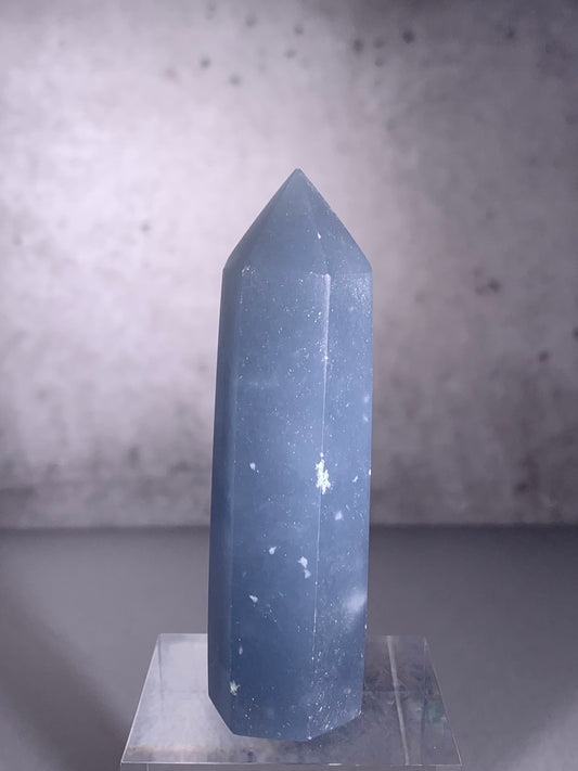 Snowflake Angelite Tower