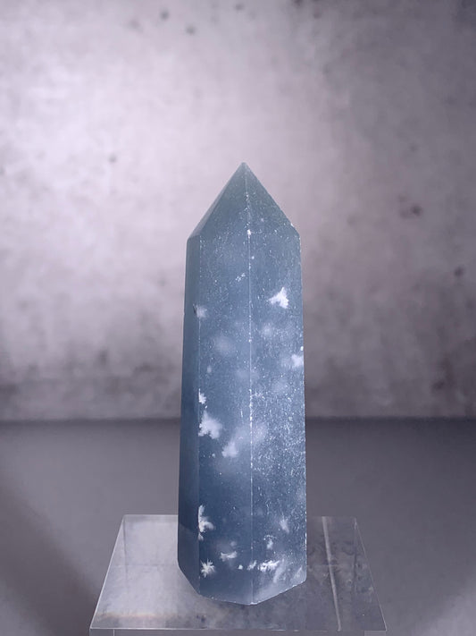 Snowflake Angelite Tower