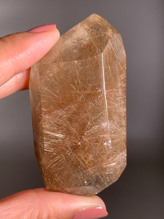 Gold Rutile Quartz Polished Freeform