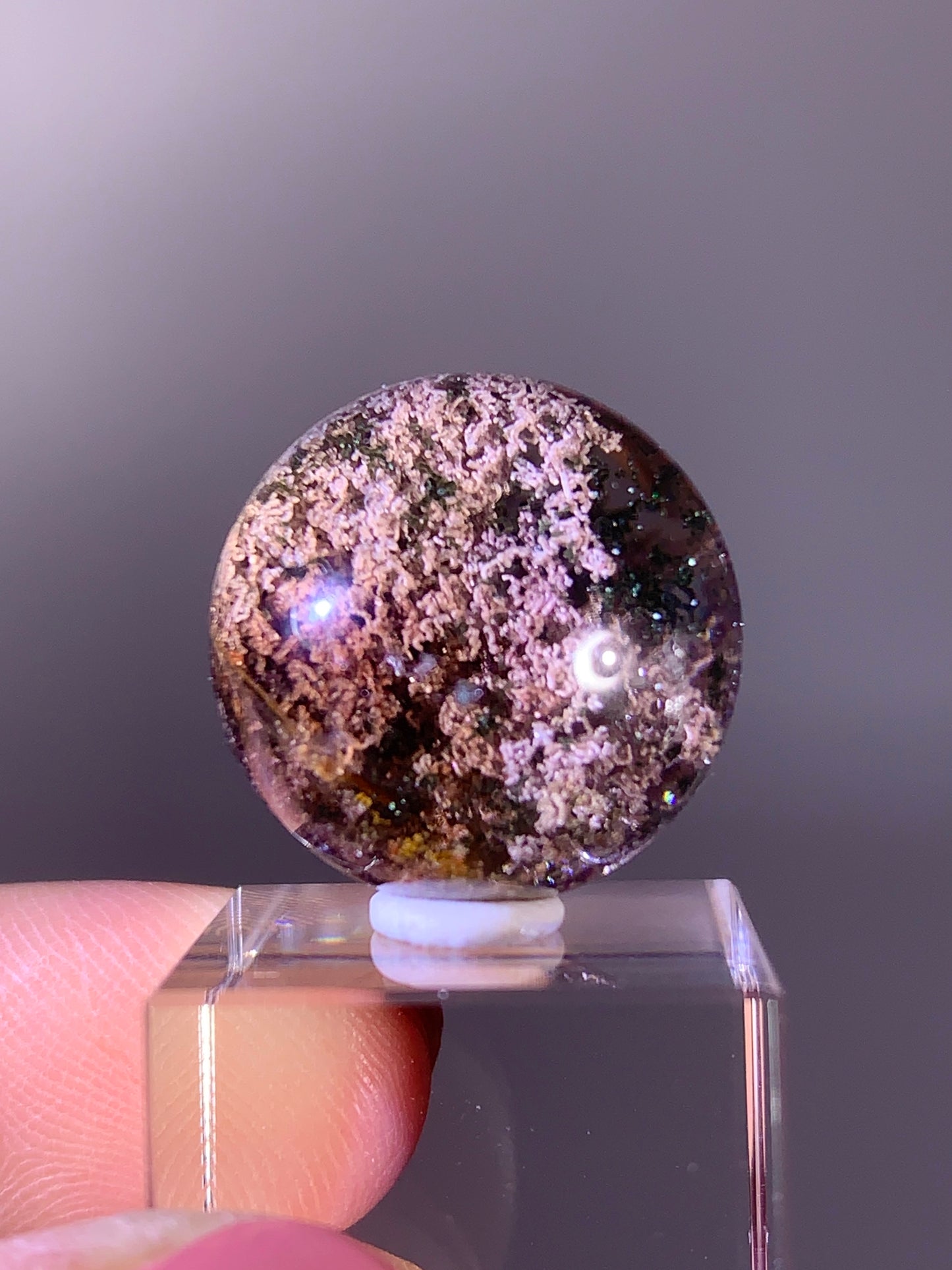 High-Quality Colorful Garden Quartz Crystal Sphere from Brazil