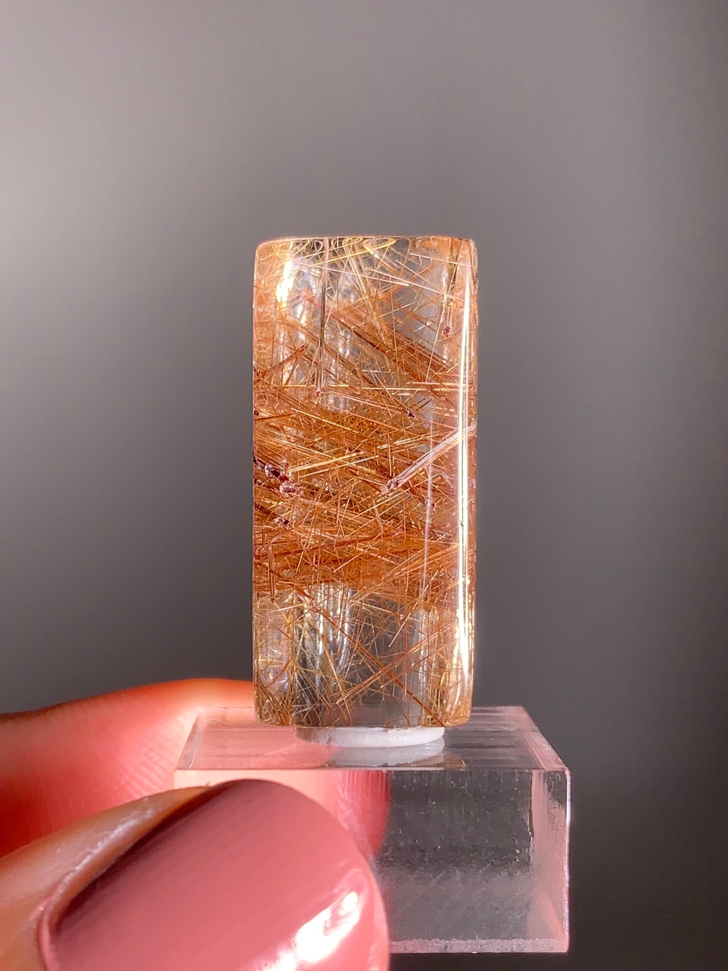 Madagascar Polished Red Copper Rutile