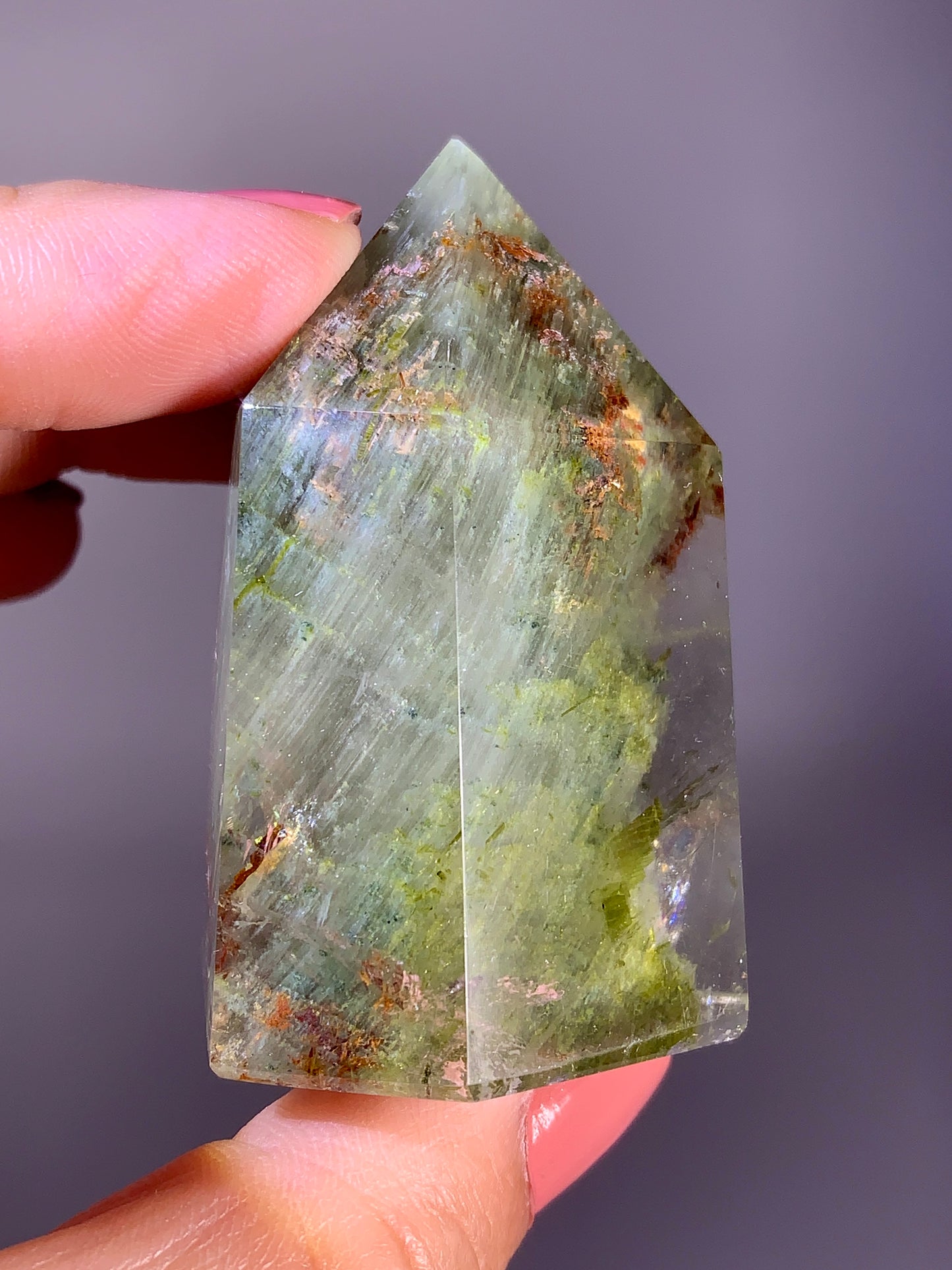 Collector’s Grade Garden Quartz Tower with Epidote and Tourmaline from Zambia