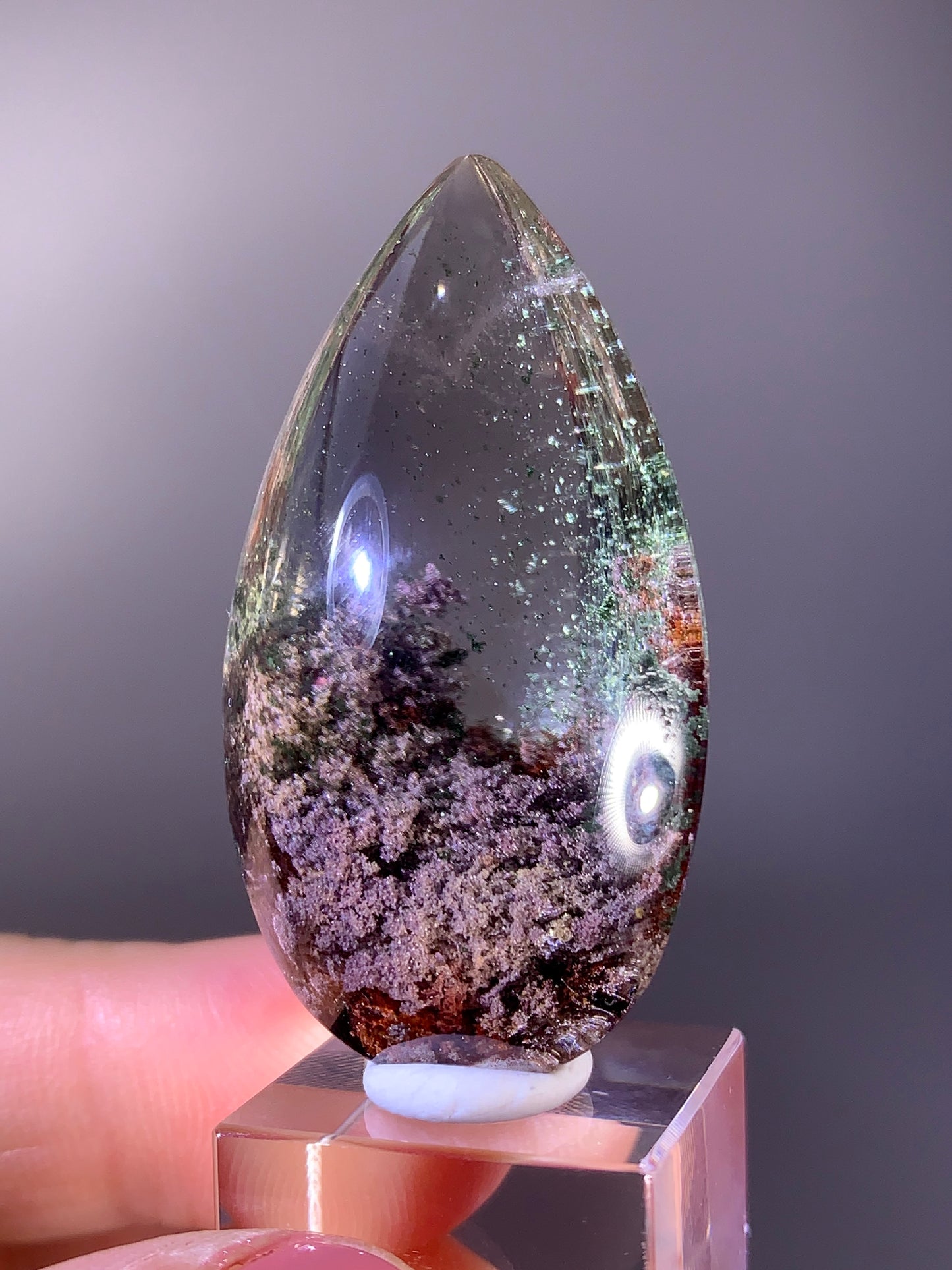 High-Quality Four Season Garden in CitrineQuartz Polished Teardrop from Brazil