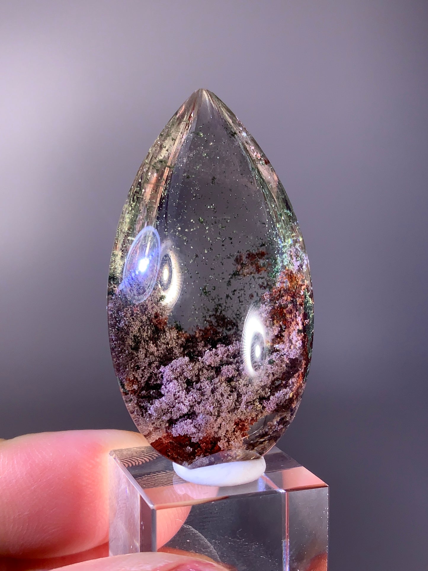 High-Quality Four Season Garden in CitrineQuartz Polished Teardrop from Brazil