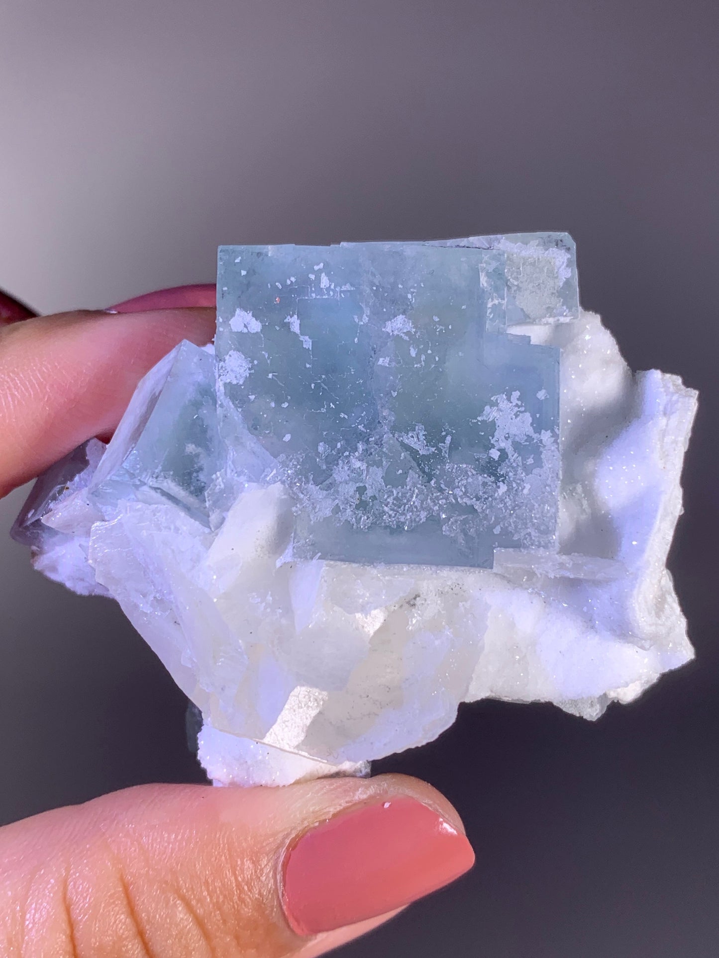 High-Quality Morandi Fluorite, Calcite & Sugar Quartz Symbiosis Specimen | Collector Grade Mineral