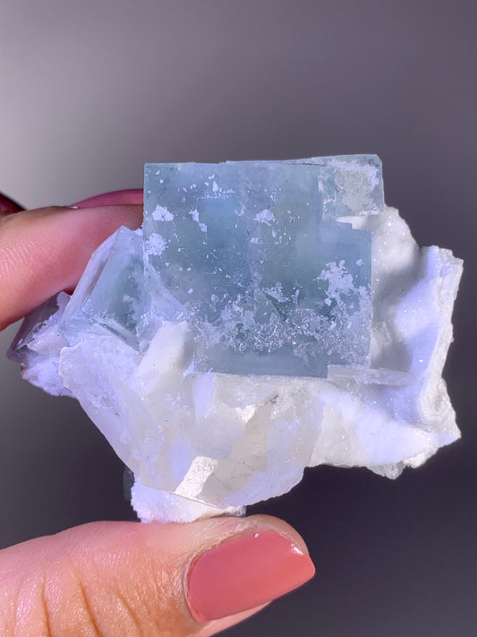 High-Quality Morandi Fluorite, Calcite & Sugar Quartz Symbiosis Specimen | Collector Grade Mineral