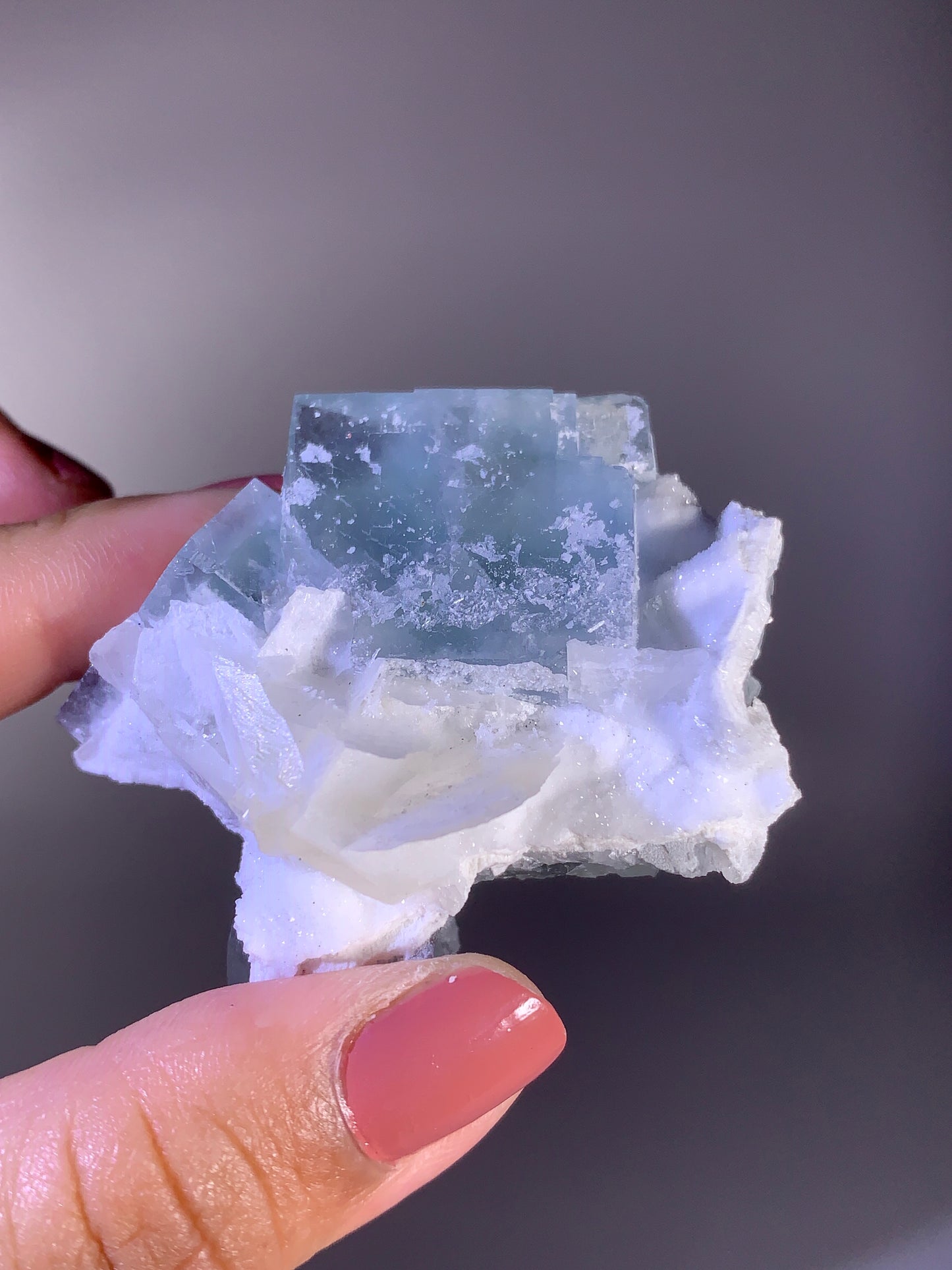 High-Quality Morandi Fluorite, Calcite & Sugar Quartz Symbiosis Specimen | Collector Grade Mineral