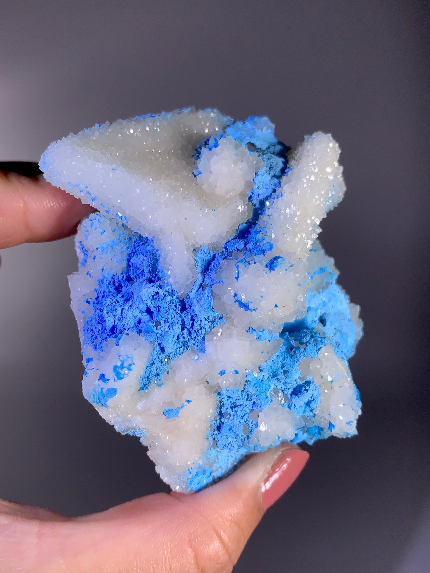 Gibbsite with Barite & Quartz Crystal Mineral Specimen
