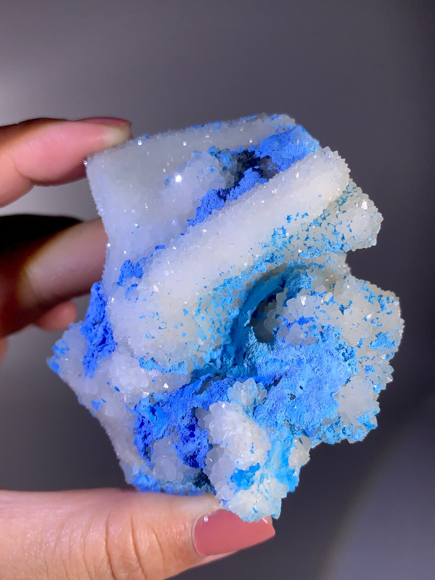 Gibbsite with Barite & Quartz Crystal Mineral Specimen