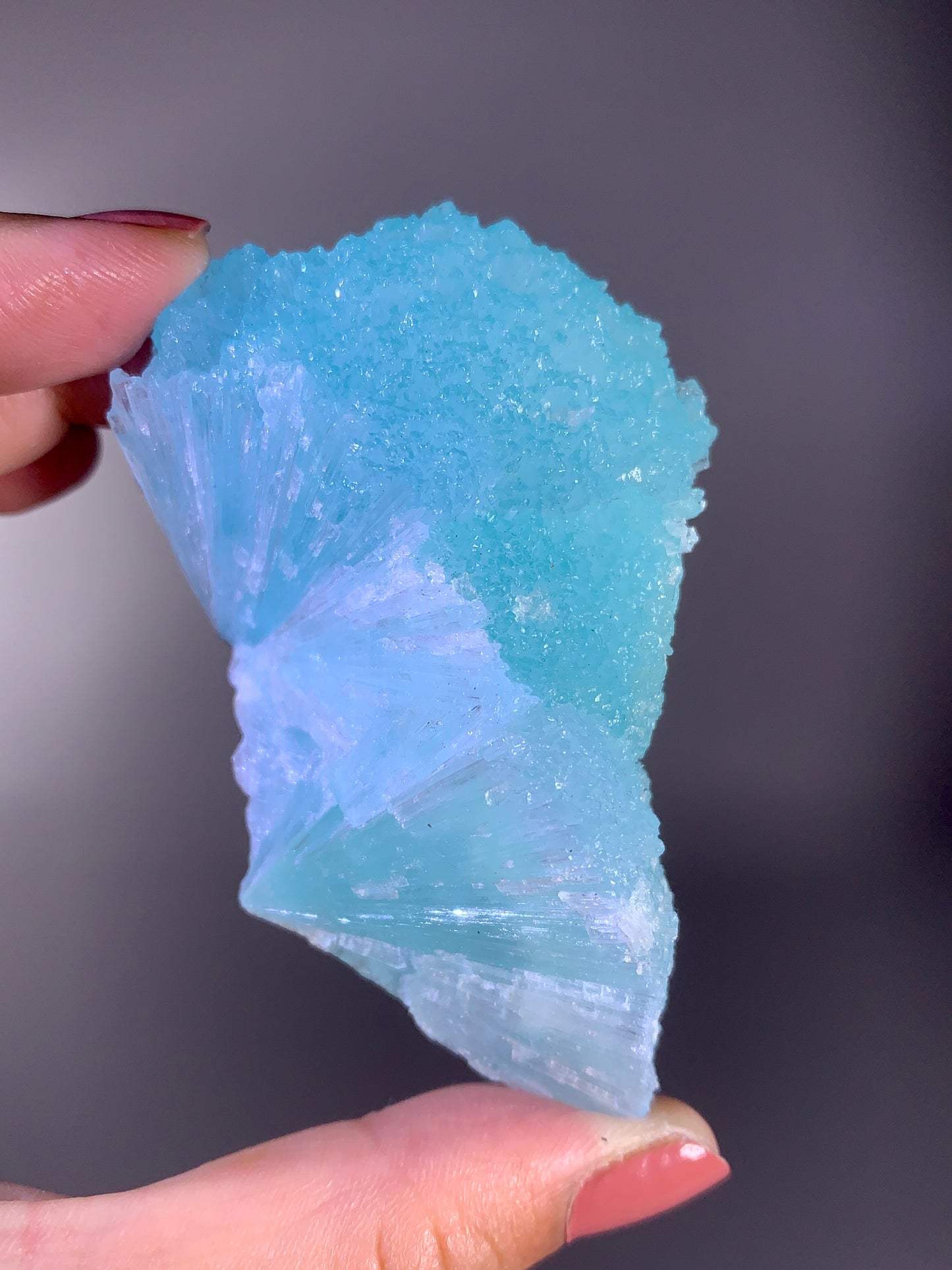 Blue Aragonite Mineral Specimen