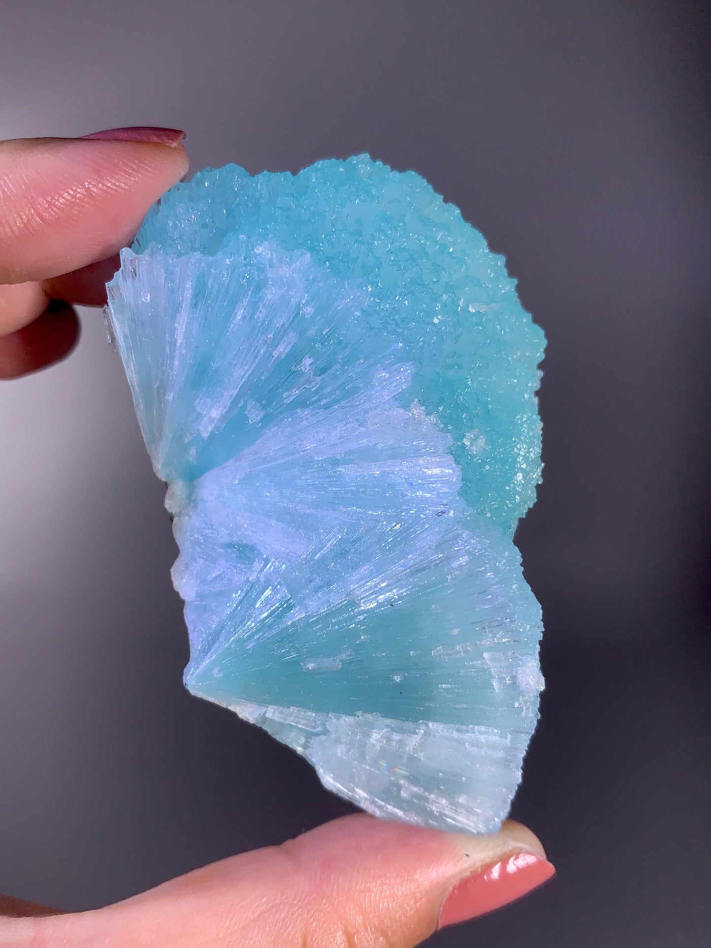 Blue Aragonite Mineral Specimen