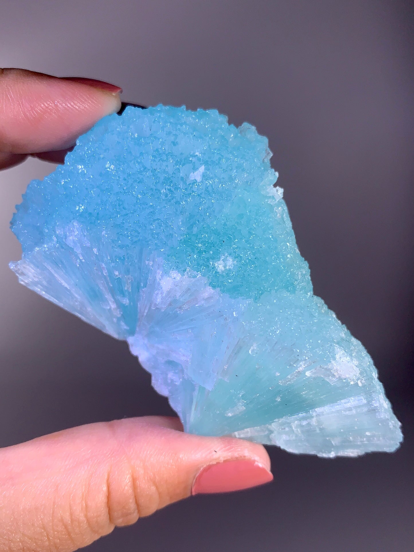 Blue Aragonite Mineral Specimen