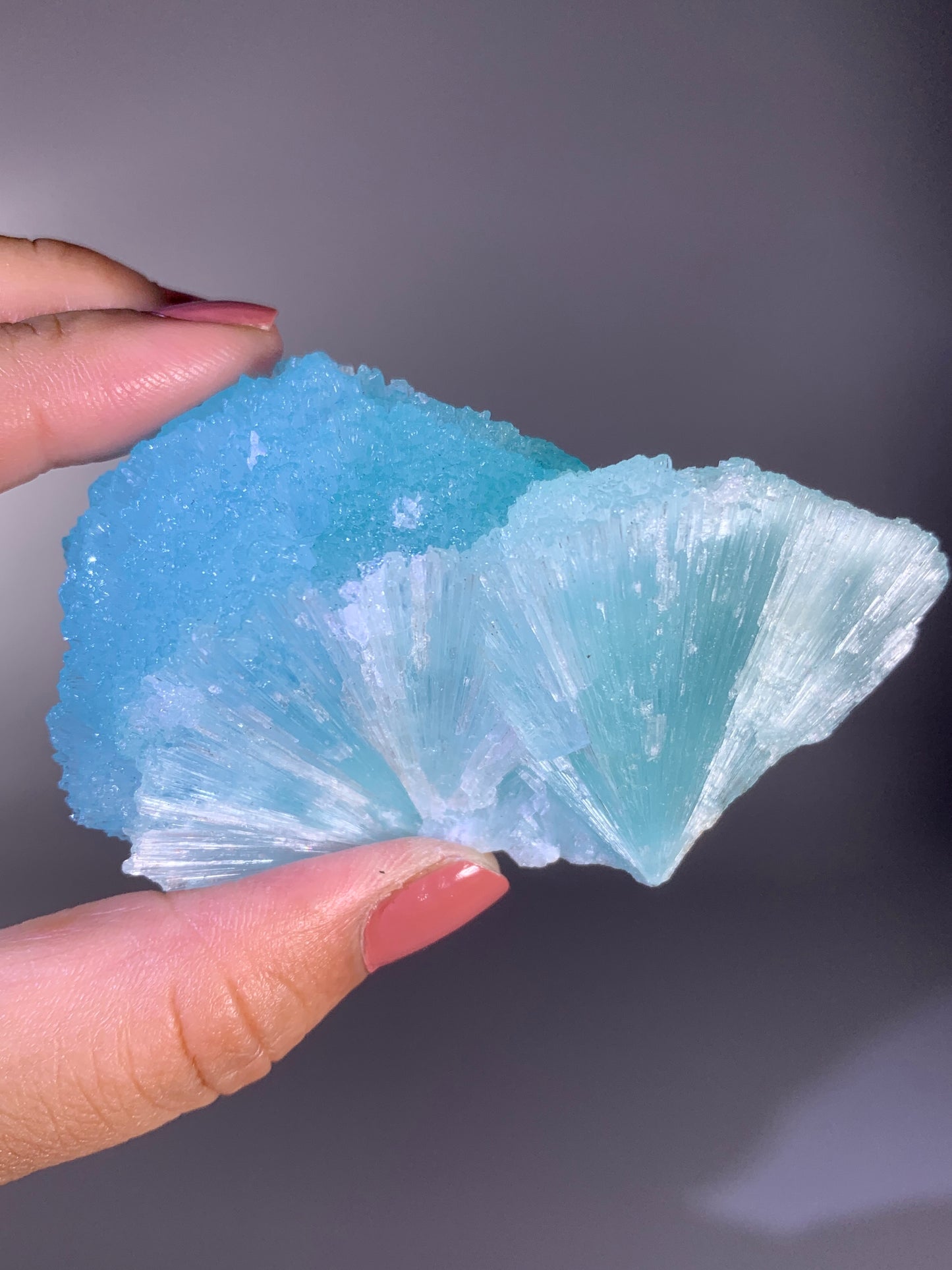 Blue Aragonite Mineral Specimen