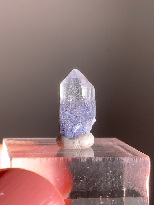 Rare Mini Raw Dumortierite Point – Natural Blue Crystal for Clarity & Focus