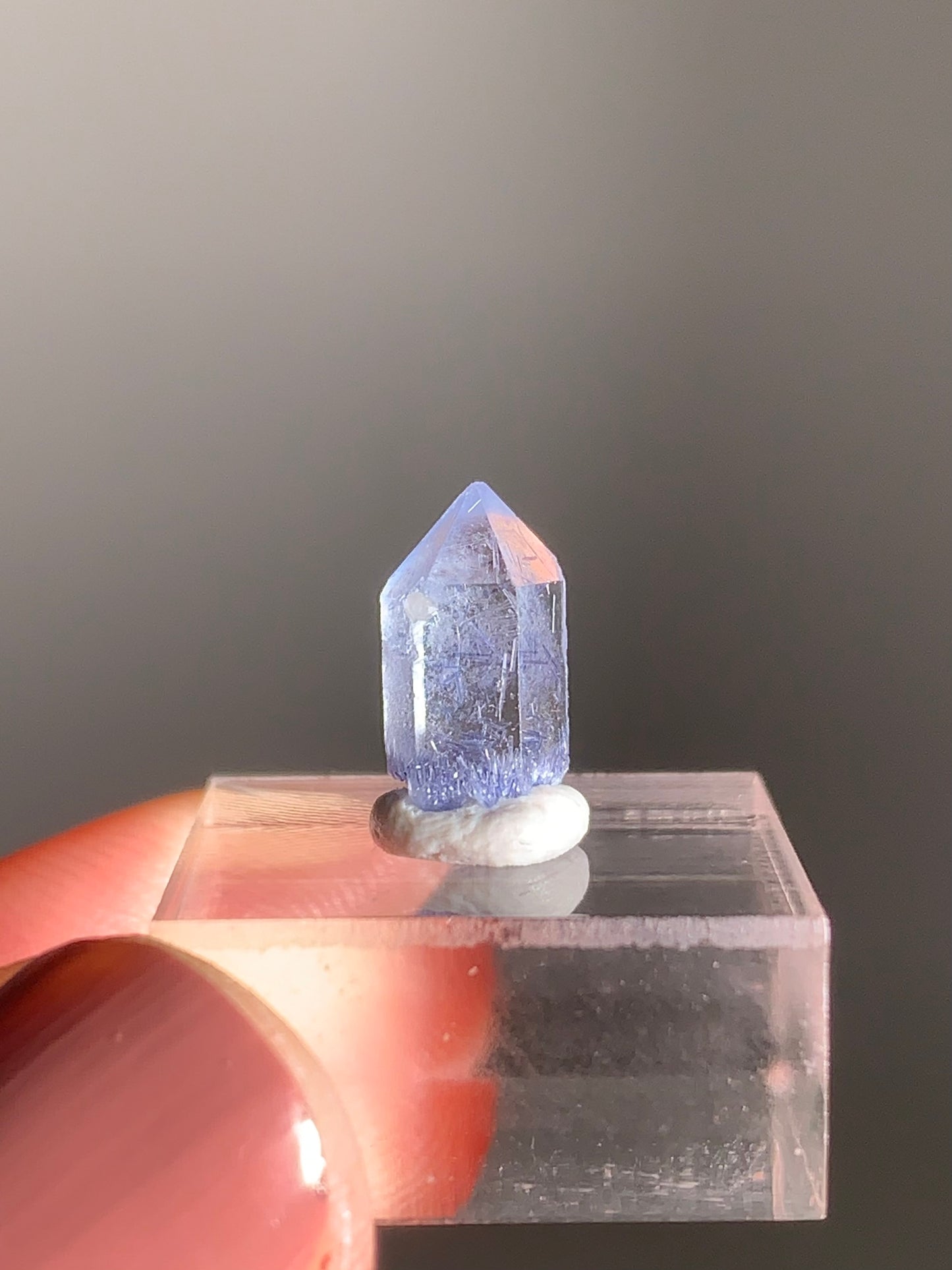 Rare Mini Raw Dumortierite Point – Natural Blue Crystal for Clarity & Focus