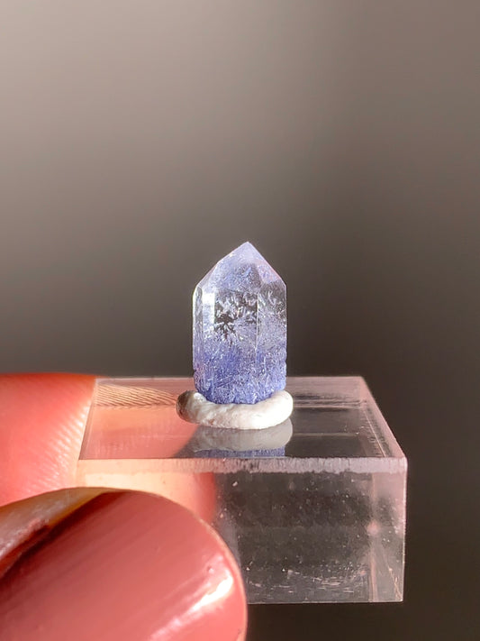 Rare Mini Raw Dumortierite Point – Natural Blue Crystal for Clarity & Focus