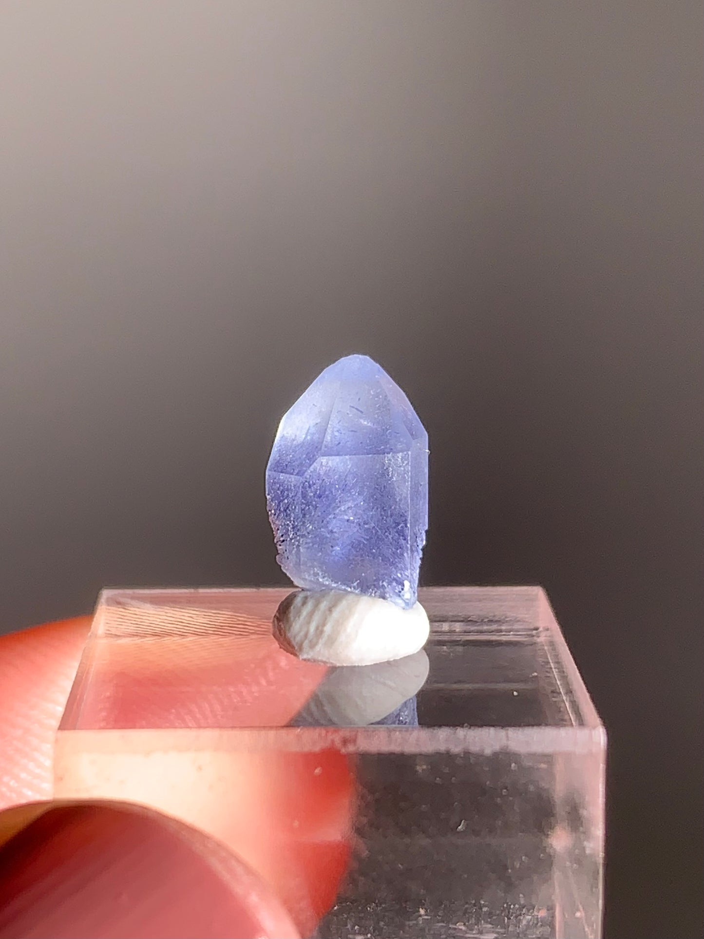 Rare Mini Raw Dumortierite Point – Natural Blue Crystal for Clarity & Focus