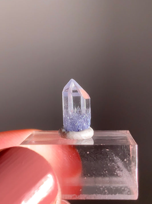 Rare Mini Raw Dumortierite Point – Natural Blue Crystal for Clarity & Focus