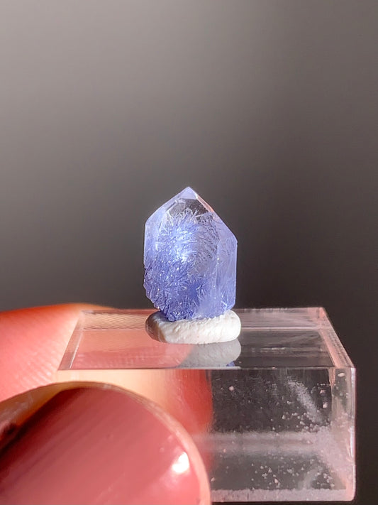 Rare Mini Raw Dumortierite Point – Natural Blue Crystal for Clarity & Focus