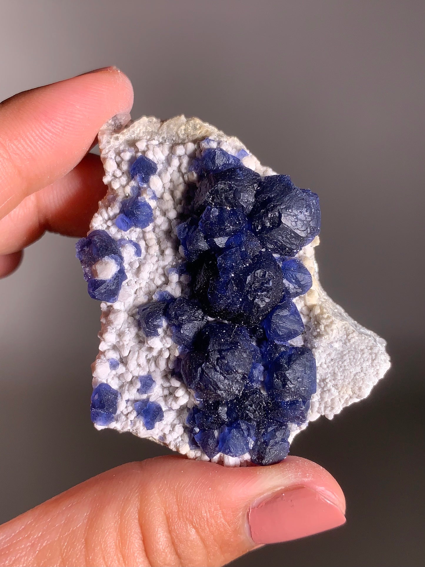 Blueberry Fluorite from Mongolia – Rare Collectible Crystal