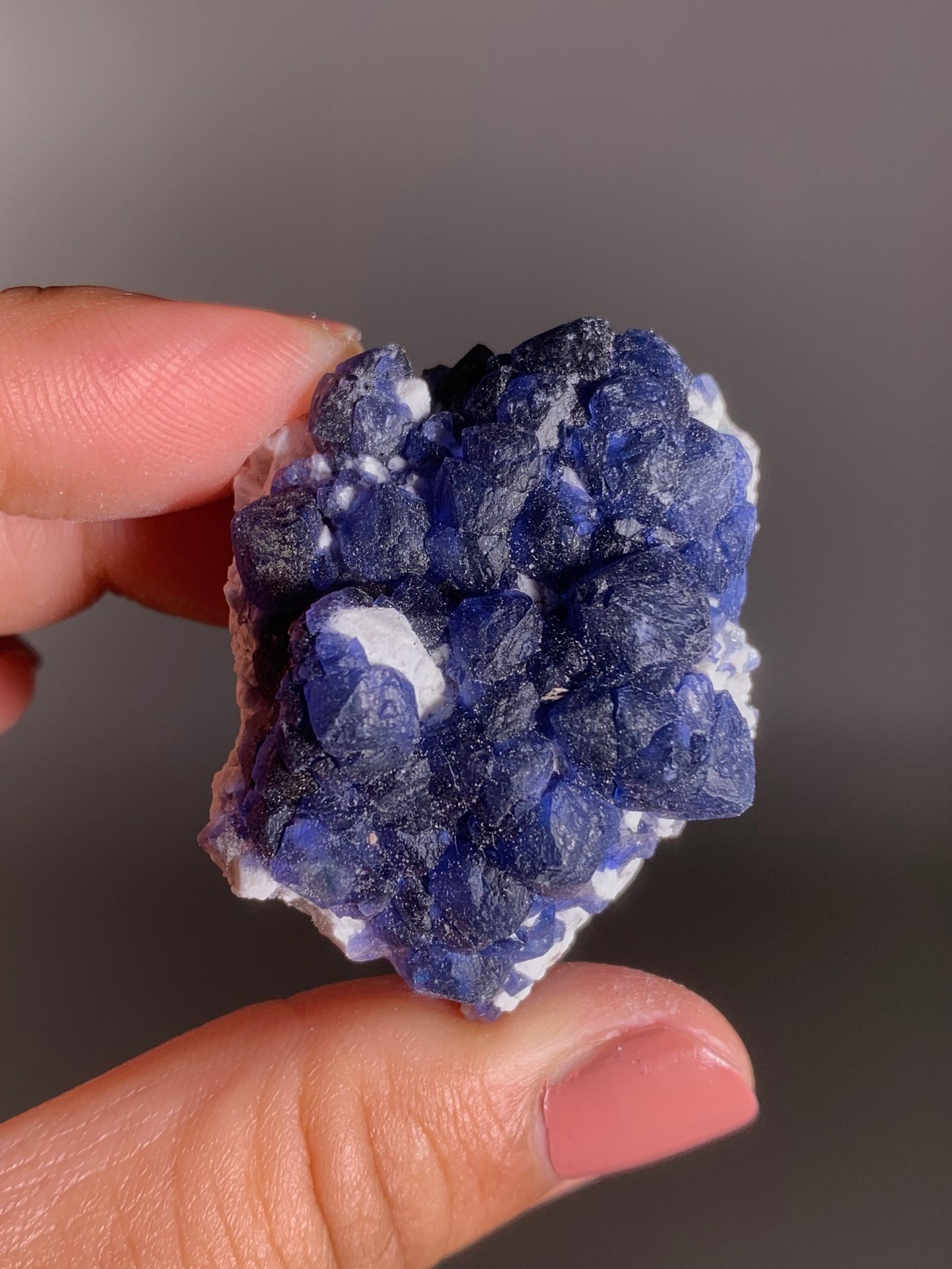 Blueberry Fluorite from Mongolia – Rare Collectible Crystal