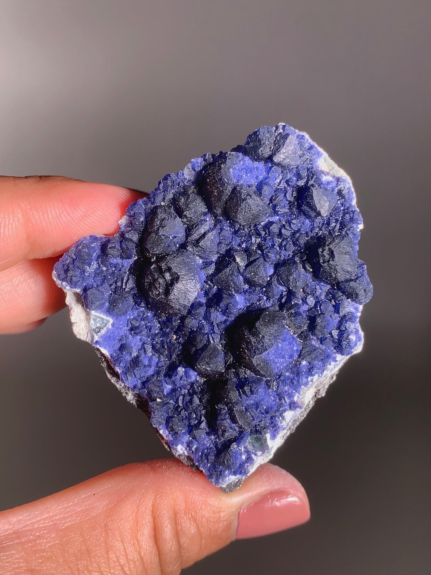 Blueberry Fluorite from Mongolia – Rare Collectible Crystal