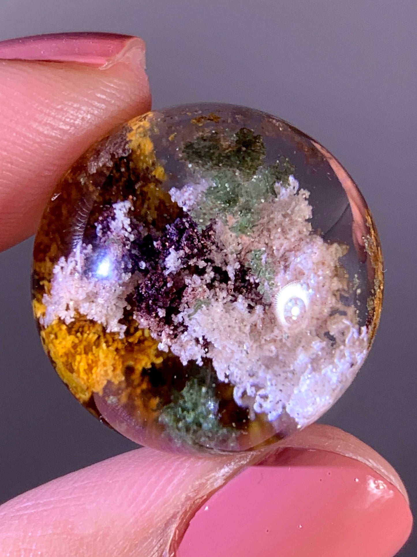 High-Quality Four Seasons Garden Quartz Sphere from Brazil