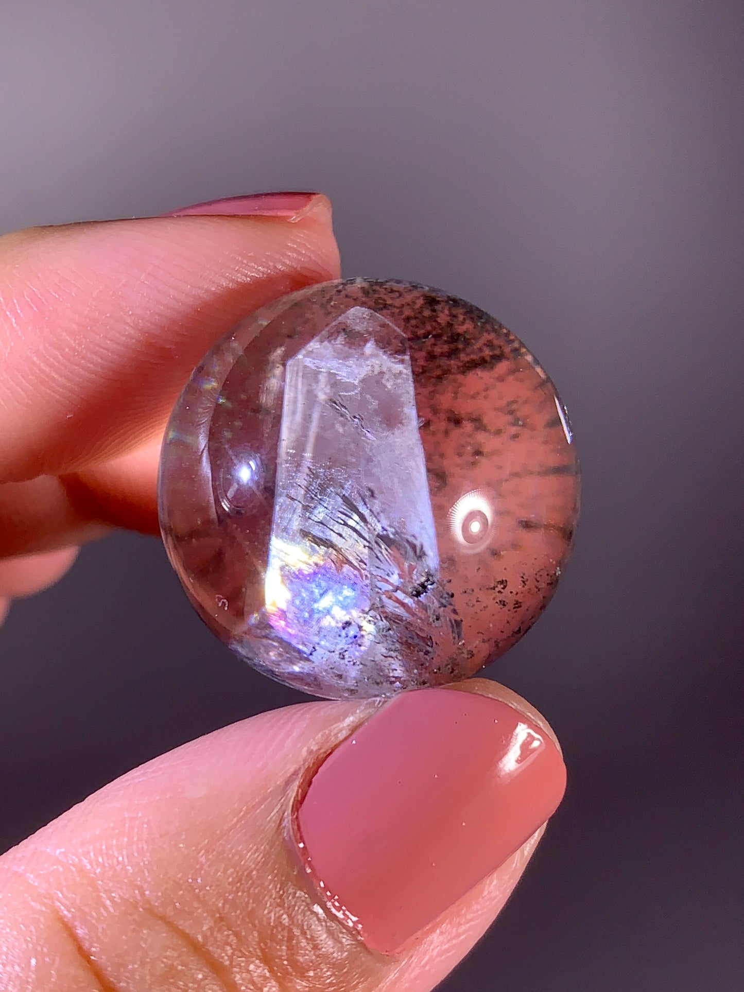 High-Quality Quartz-in-Quartz Garden Sphere from Zambia