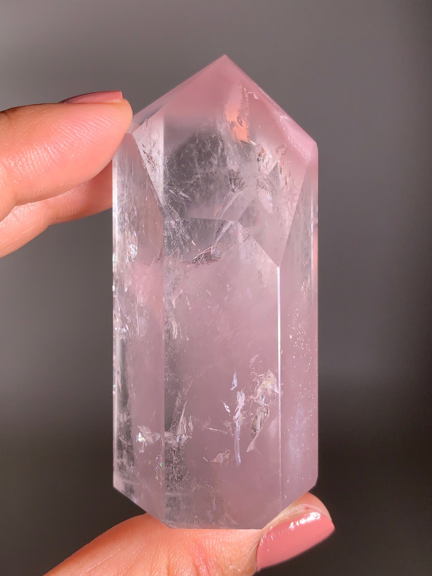 Rare Pink Lithium Tower from Brazil