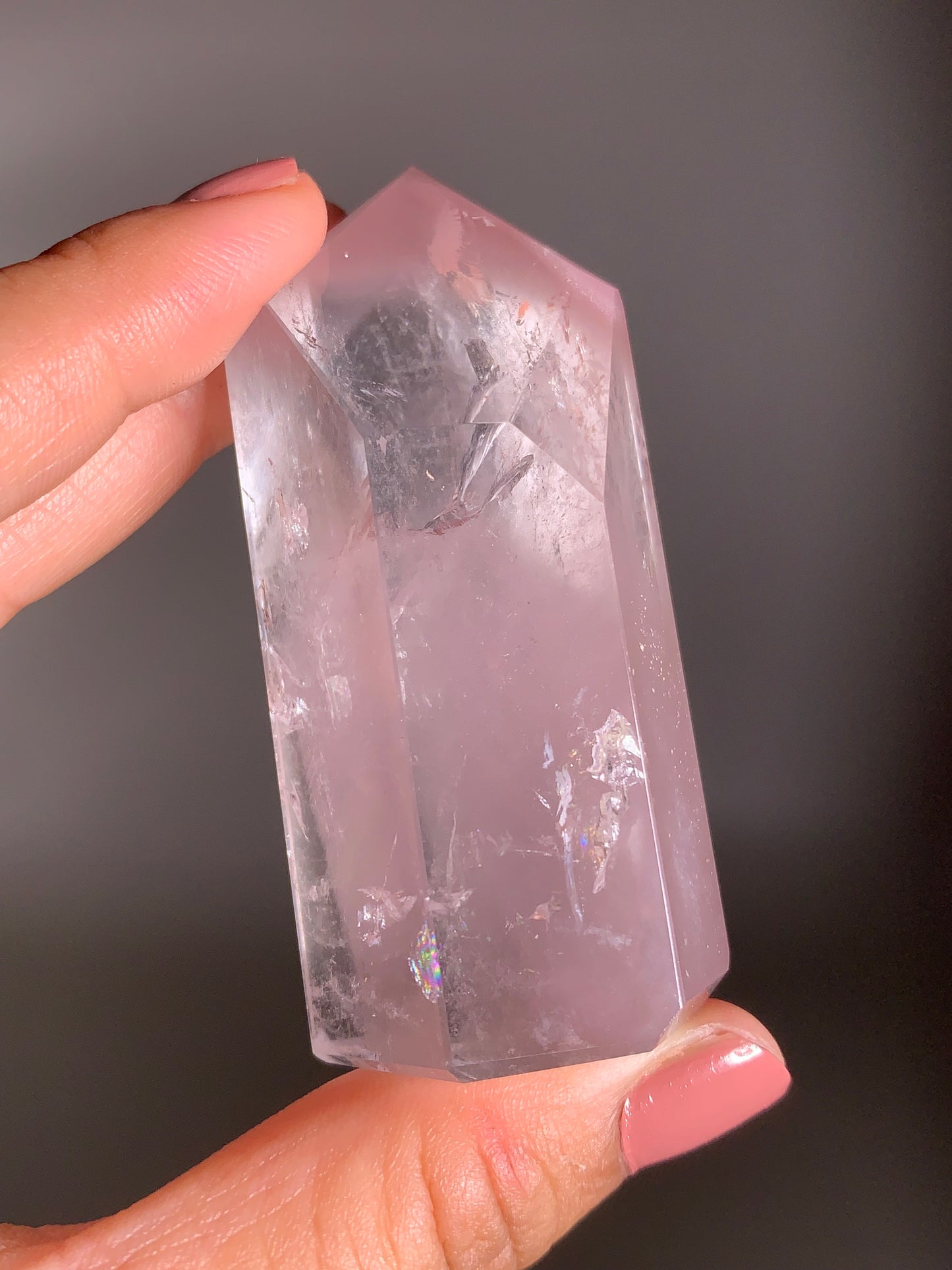 Rare Pink Lithium Tower from Brazil