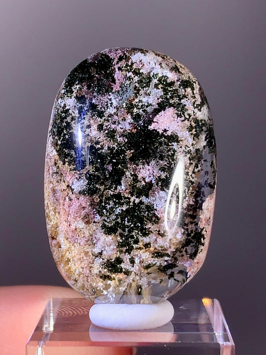 High-Quality Unique Color Combination Garden Quartz Cabochon from Brazil