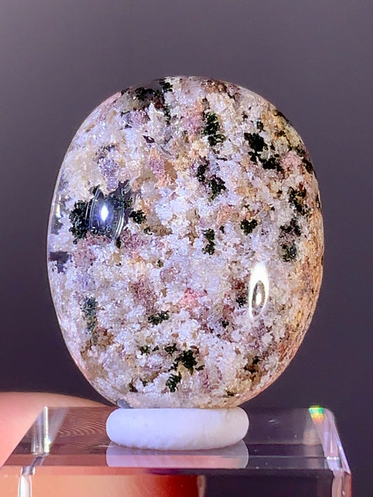 High-Quality Unique Color Combination Garden Quartz Cabochon from Brazil