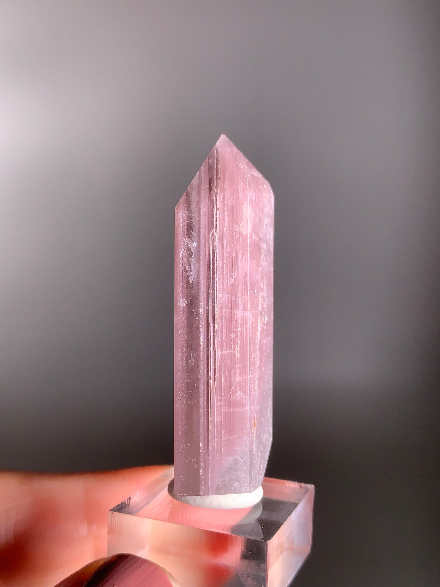 Rare Pink Lithium Tower from Brazil