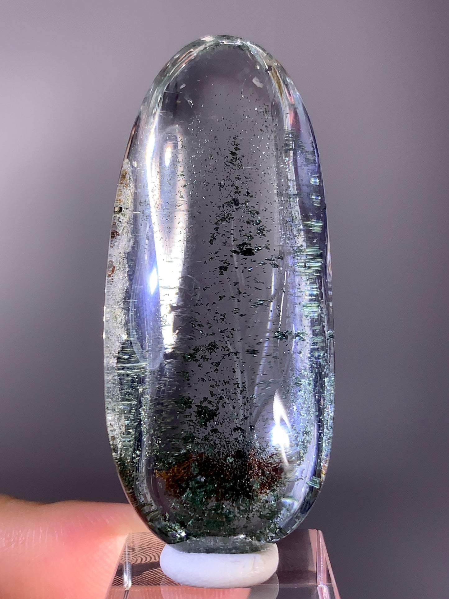 High-Quality Four Seasons Garden Quartz Autumn Tree Landscape Carving Polished Teardrop Crystal from Brazil