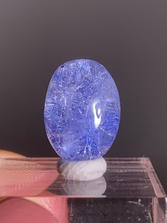 High-Quality Dumortierite Cabochon – Rare Blue Collectible Gem for Jewelry & Display