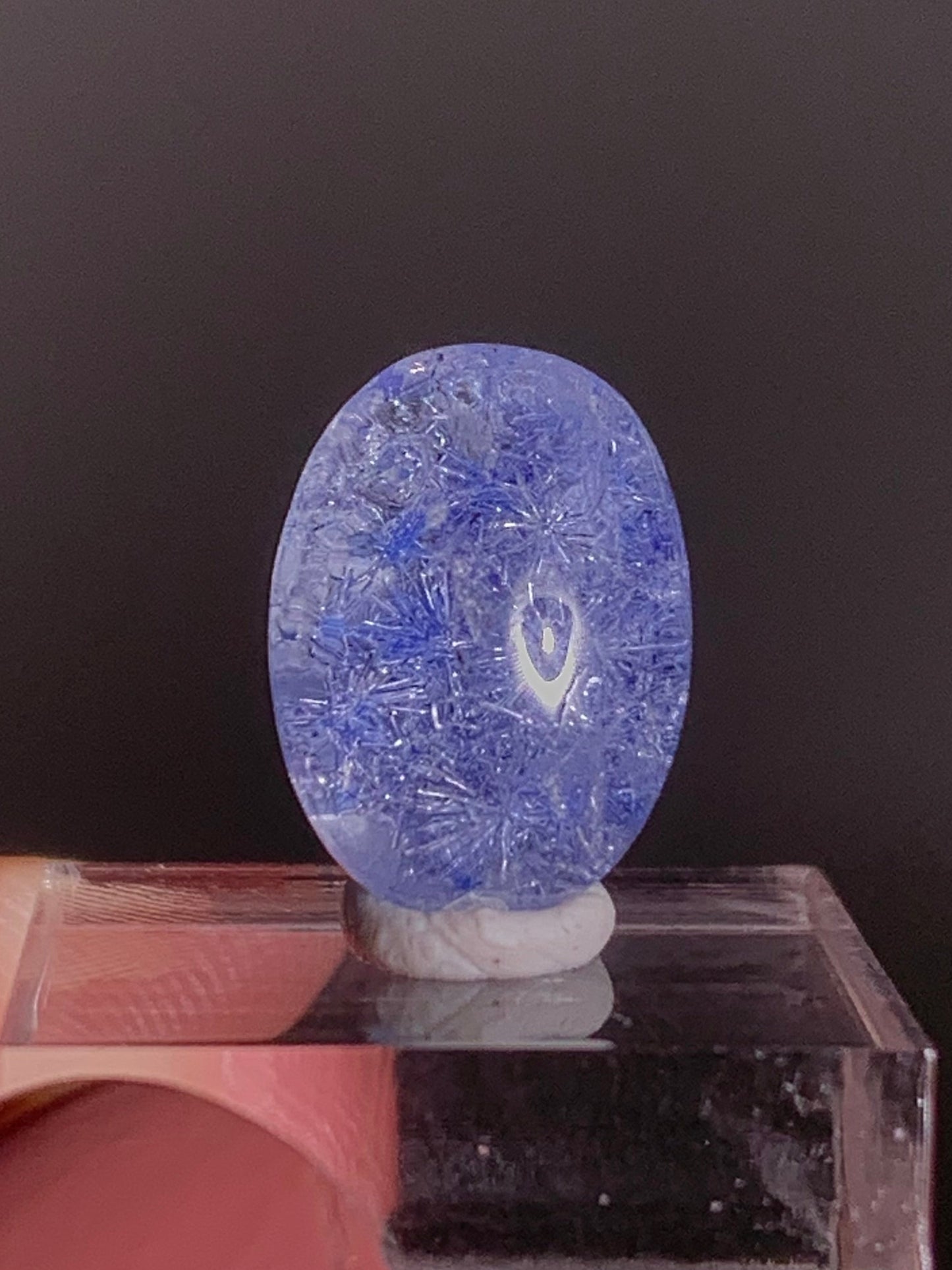 High-Quality Dumortierite Cabochon – Rare Blue Collectible Gem for Jewelry & Display