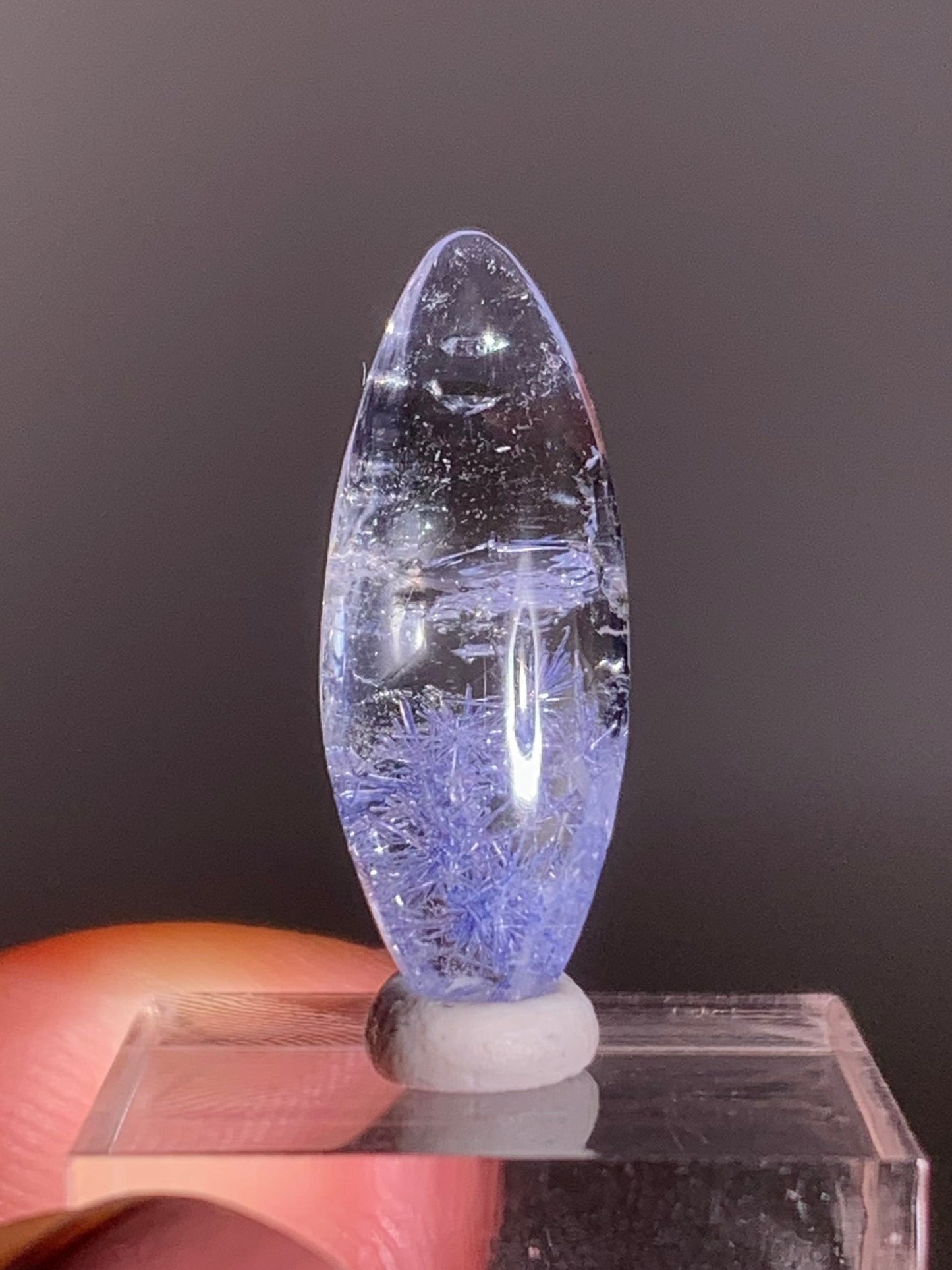 High-Quality Dumortierite Cabochon – Rare Blue Collectible Gem for Jewelry & Display