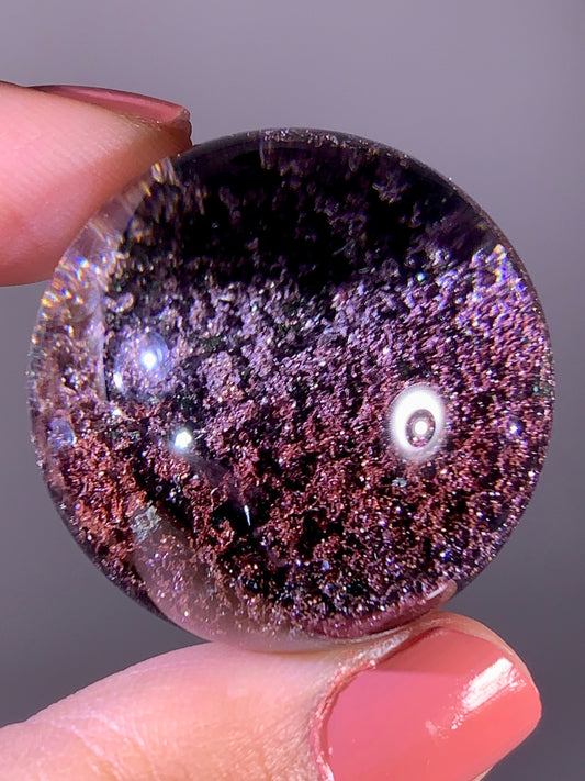 Collector's Grade Four-Season Pink & Purple Garden Quartz with Shiny Hematite Flakes | Brazil