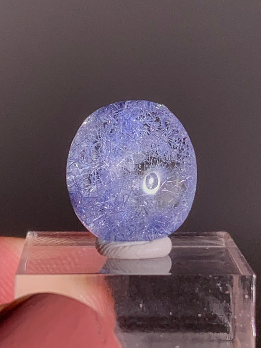 High-Quality Dumortierite Cabochon – Rare Blue Collectible Gem for Jewelry & Display