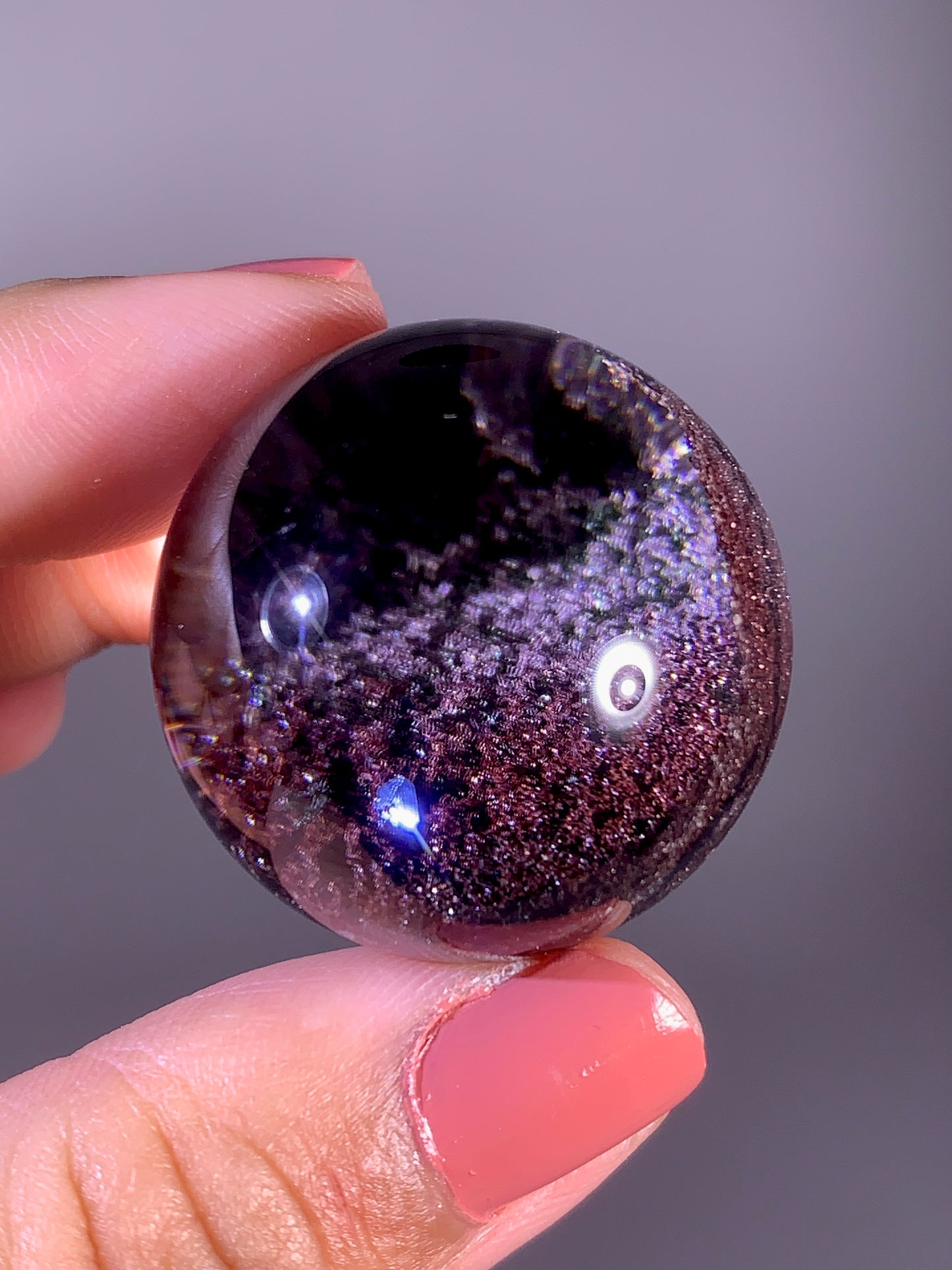 Collector's Grade Four-Season Pink & Purple Garden Quartz with Shiny Hematite Flakes | Brazil