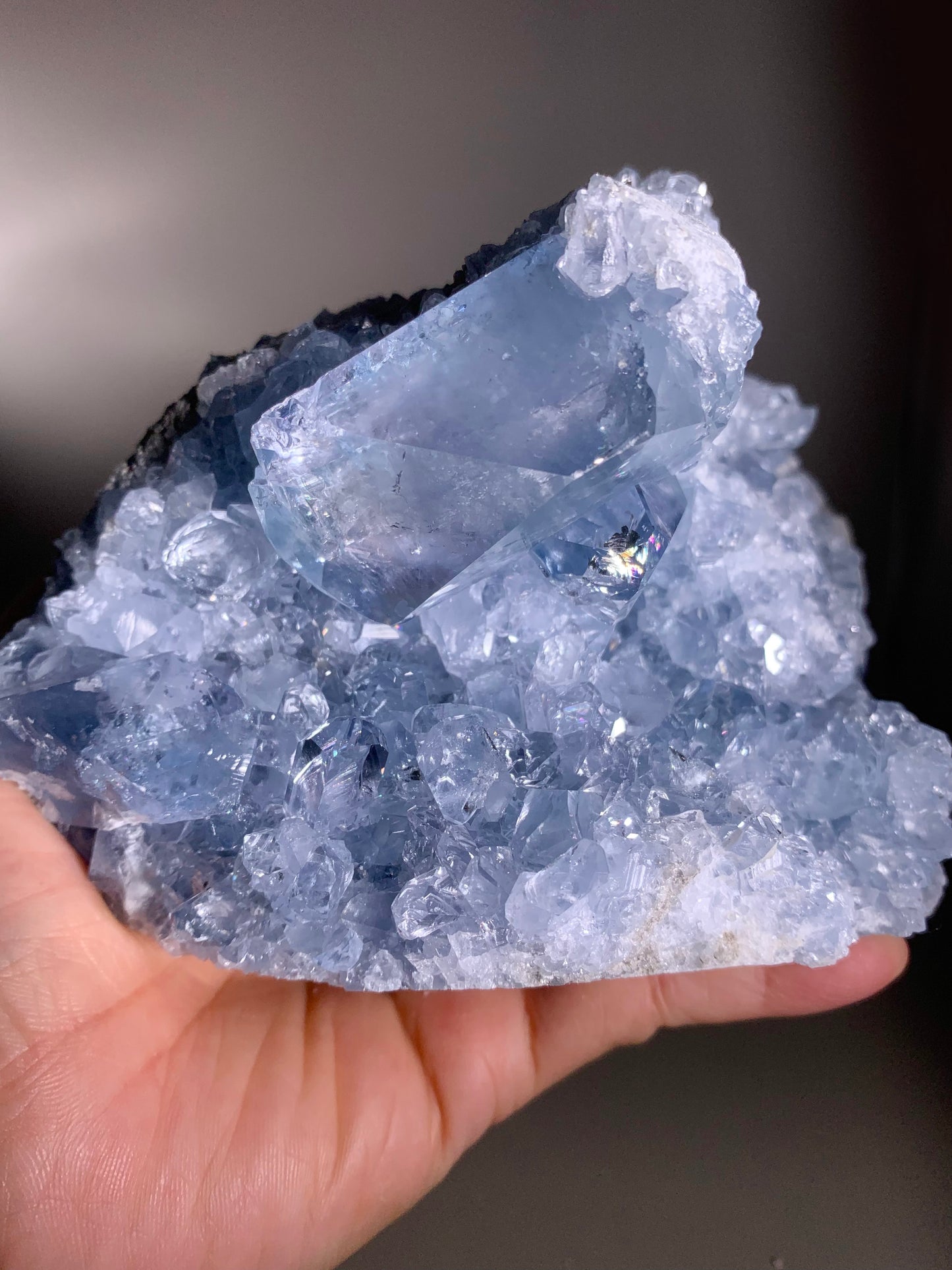 High-Grade Blue Celestite Crystal – Madagascar Collector’s Specimen