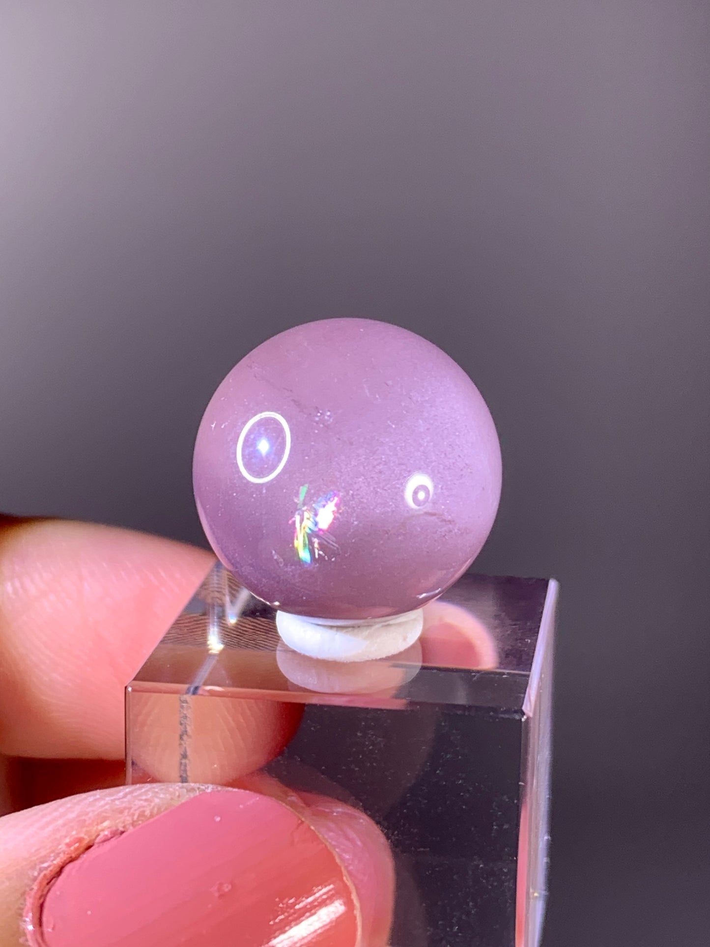 High-Quality Pink Lithium Quartz Sphere | Brazil