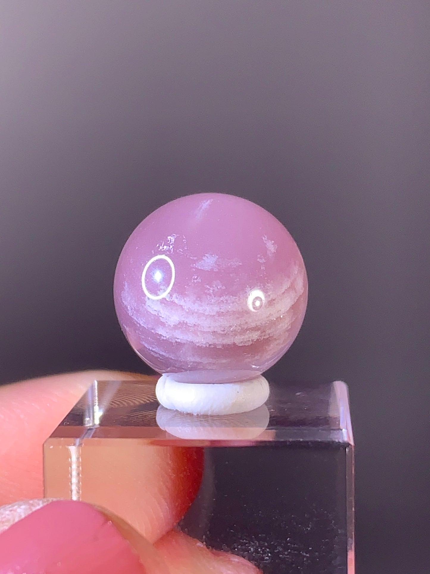 High-Quality Pink Lithium Quartz Sphere | Brazil