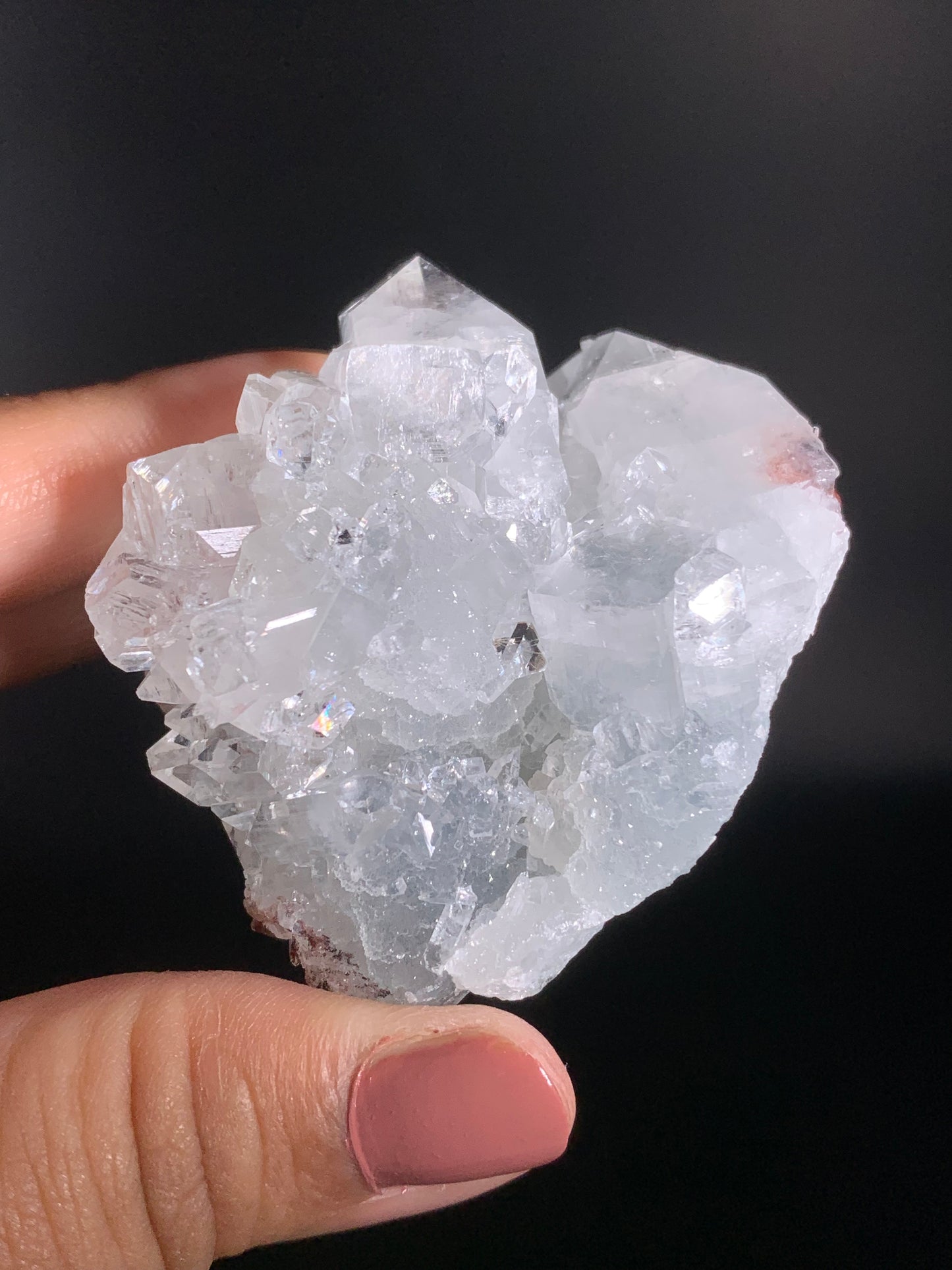 Diamond Apophyllite Crystal from Himalaya – Rare Sparkling Collectible Mineral