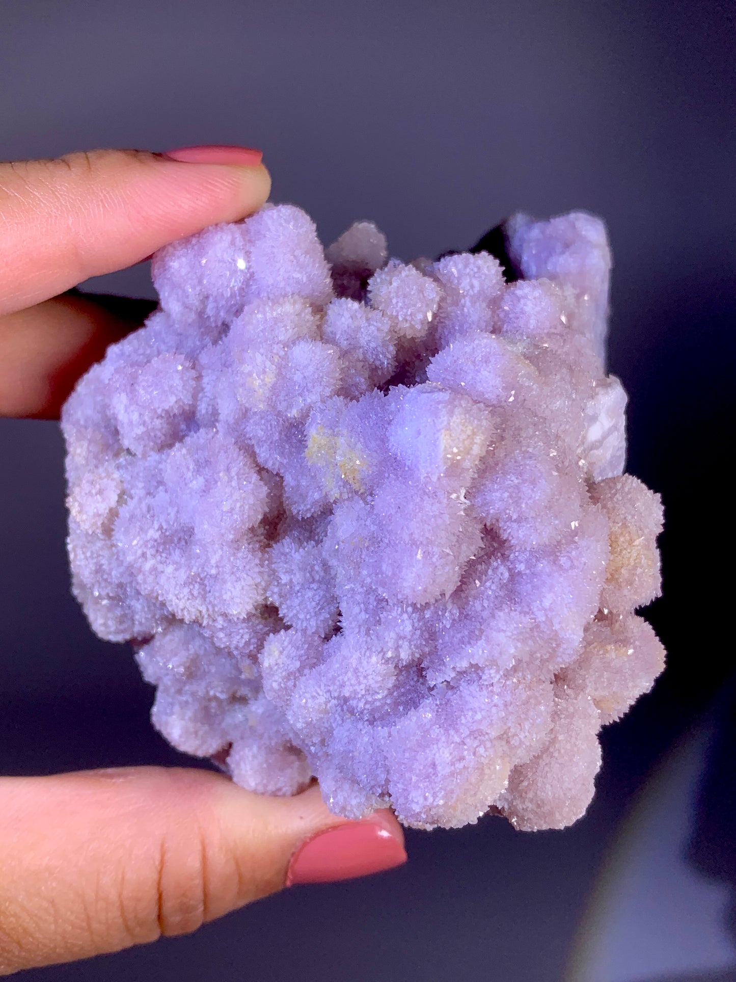 Large Lavender Flower-Shaped Selenite Cluster | Natural Gypsum Crystal