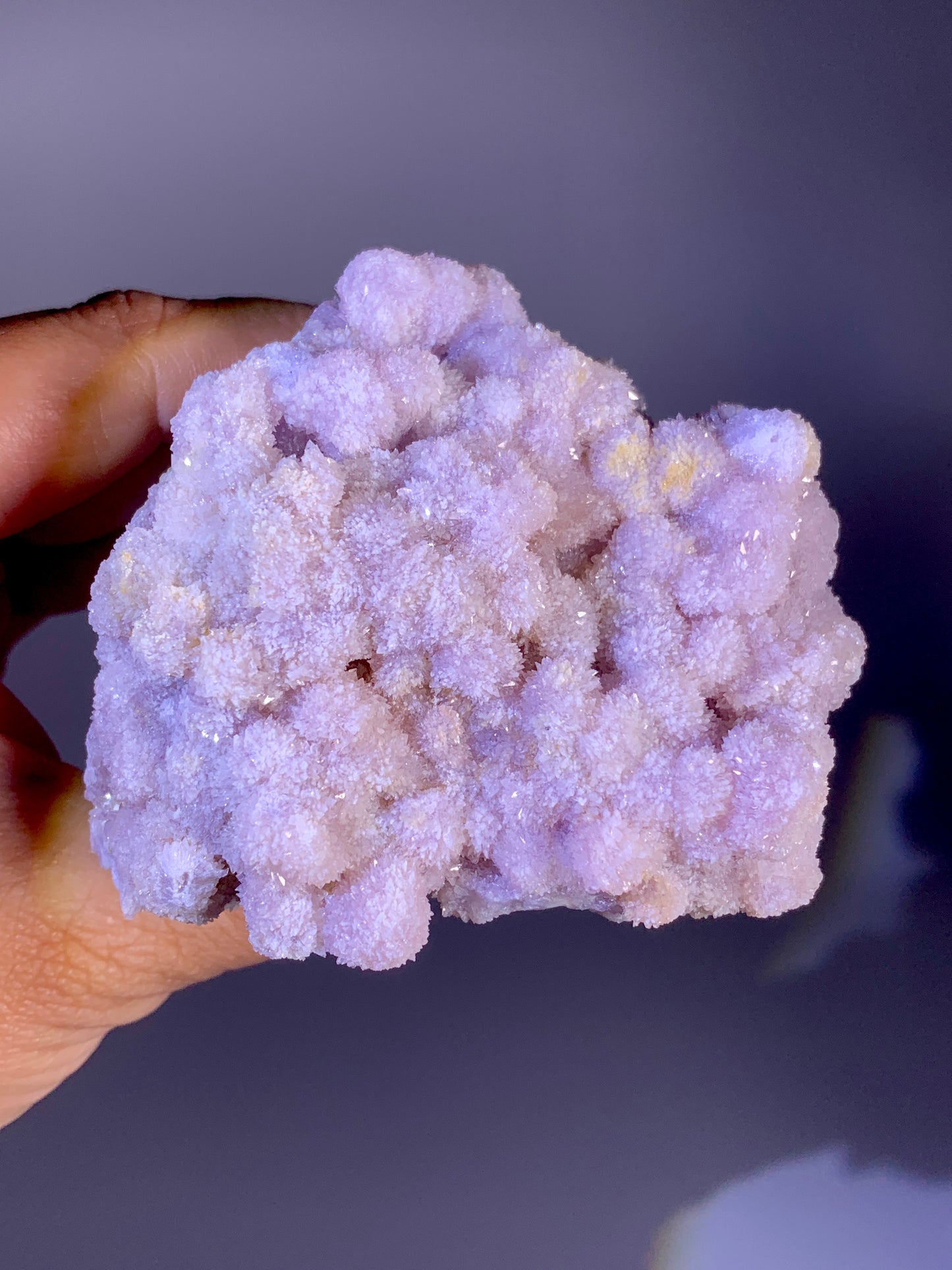 Large Lavender Flower-Shaped Selenite Cluster | Natural Gypsum Crystal